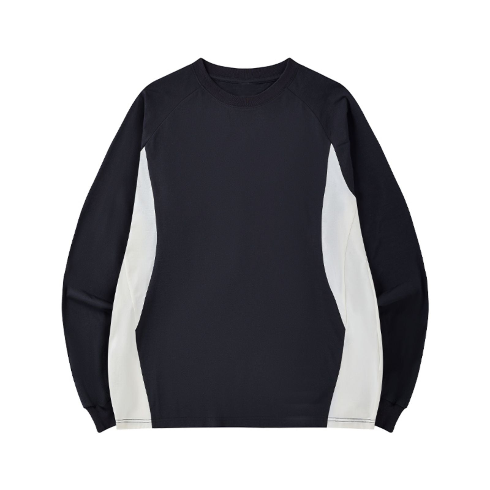 Men's Color Blocking Long Sleeve Shirts Essentials Quick Dry Casual Fall Spring Crew Neck Tee