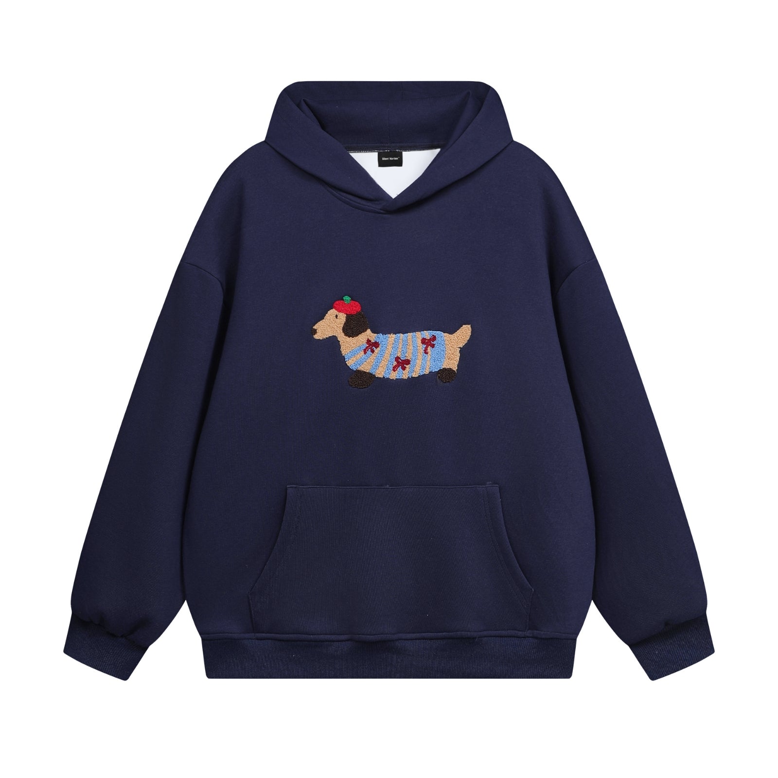 Women's Oversized Cute Cartoon Dog Pattern Hooded Sweatshirt Long Sleeve Couples Hoodie Pullover With Pocket