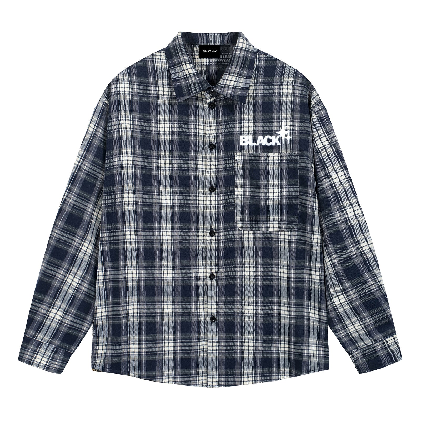 Men's Plaid Flannel Long Sleeve Button Down Shirt Vintage Streetwear Tops