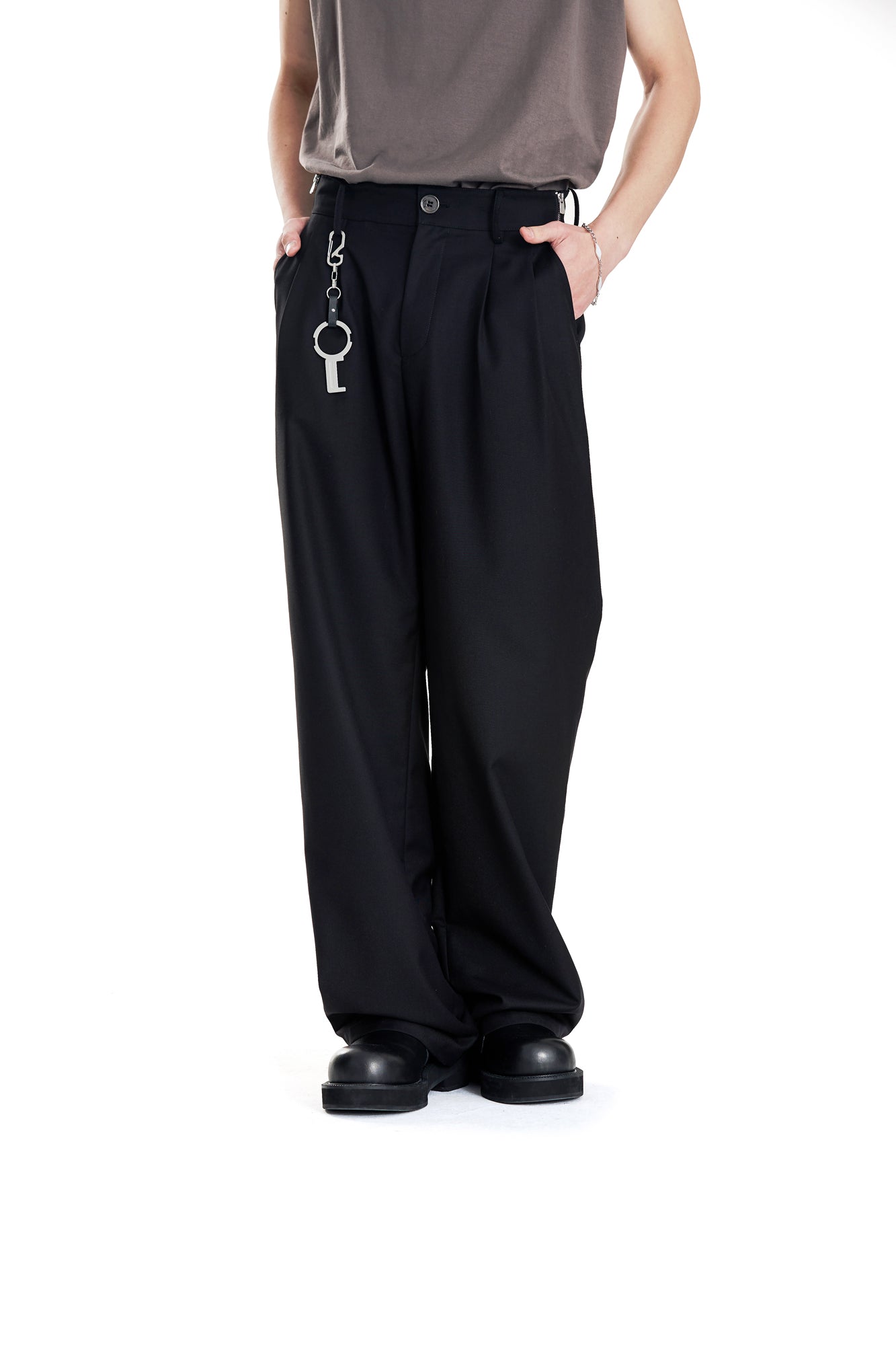 E equals MC squared  Drape loose trousers