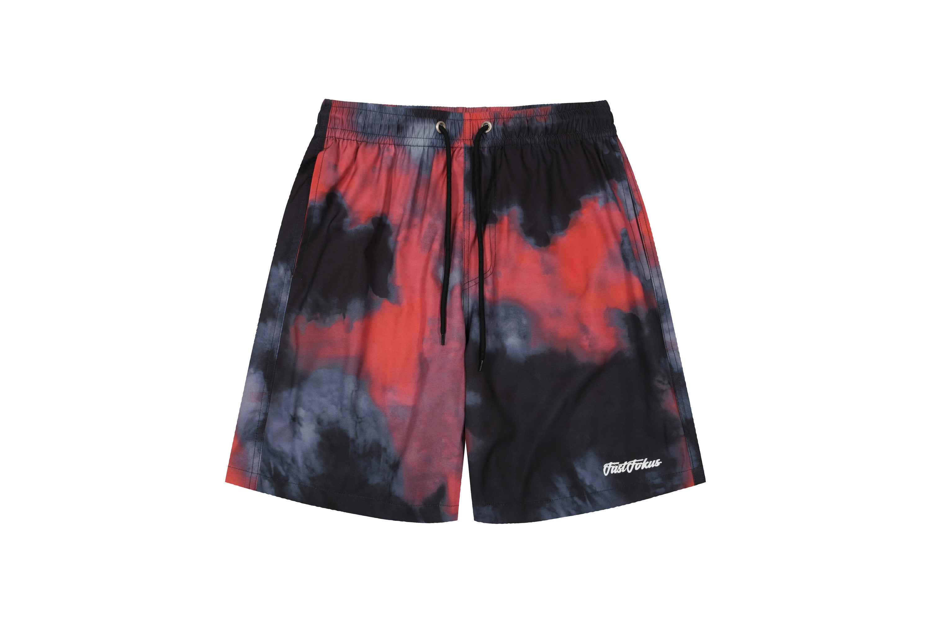 E equals MC squared  Tie-dye gradient drawstring sports shorts